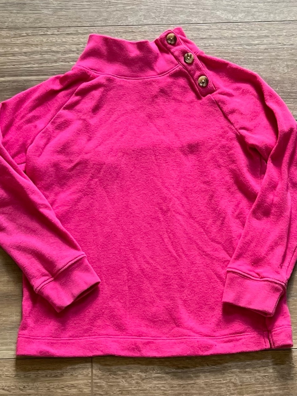 Crewcuts Hot Pink Button Shoulder Pullover Sweater girls 8
